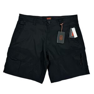 Bass Outdoor Mens All Grounds Cargo Shorts Black 38
